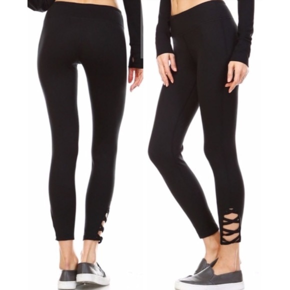 Moroccan Lush Pants - Leggings with criss cross bottom